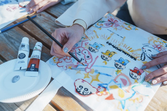 ▲可愛い“しんちゃんのトートバッグ”をつくろう!