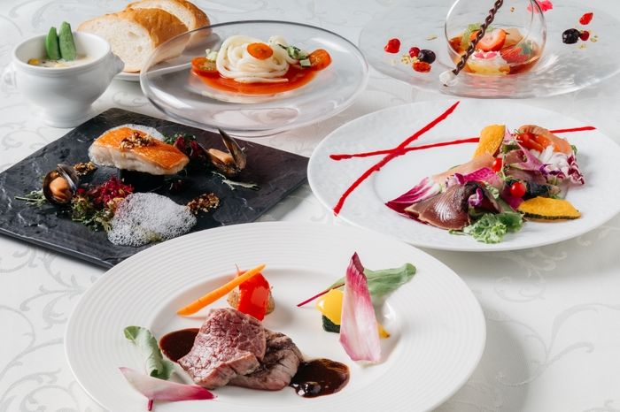 伊豆の旬の素材をふんだんに使ったディナー ※イメージ