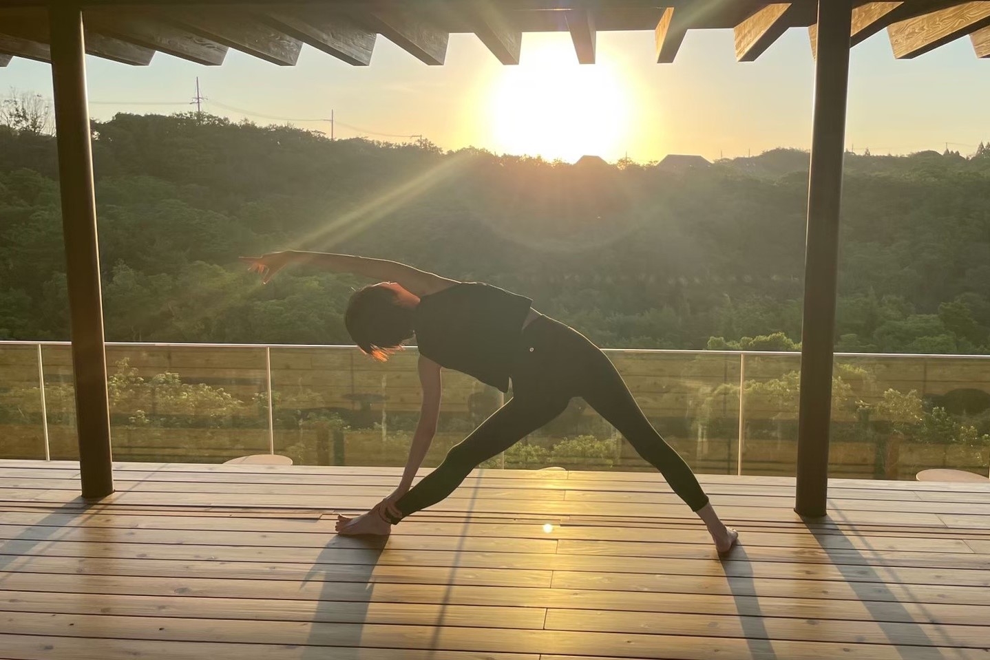 ▲日の出と共に「ZEN Wellness」体験