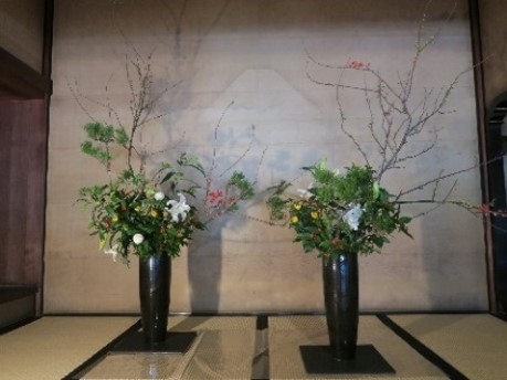 生花の展示