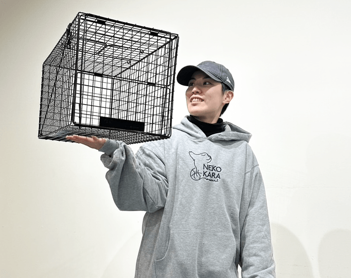 軽量で使いやすい捕獲器トラスケ