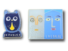 PINS FACTORY（ピンズファクトリー）　ピンズ実例紹介鎌倉文学館　様　「企画展用ピンバッチ」★「情熱大陸」にも出演！絵本作家“中川ひろたかさん”グッズ