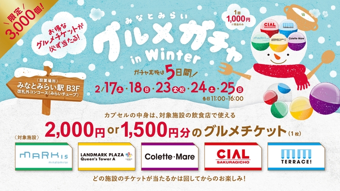 みなとみらいグルメガチャ in winter