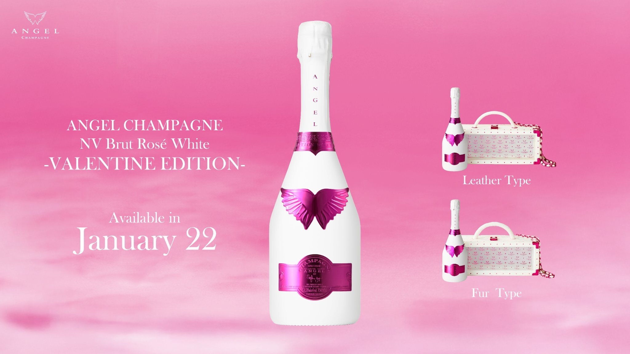 【新品未開封】ANGELCHAMPAGNE NV Brut Rose White ラグジュアリーシャンパーニュブランド 『ANGEL CHAMPAGNE』が