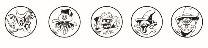 ▲本イベント限定のハロウィンにピッタリのモンスタースタンプ