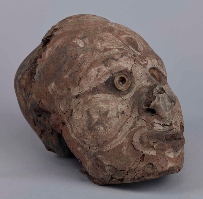 「肖像頭蓋骨」 パプアニューギニア 19~20世紀 N.G.マンロー氏寄贈 東京国立博物館蔵 東洋館13室で展示