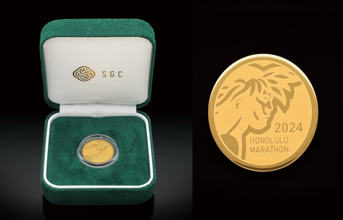 純金ホノルルマラソン記念メダル(1)