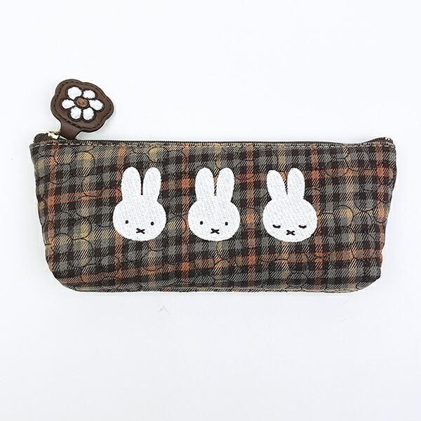 ミッフィーチェックポーチ