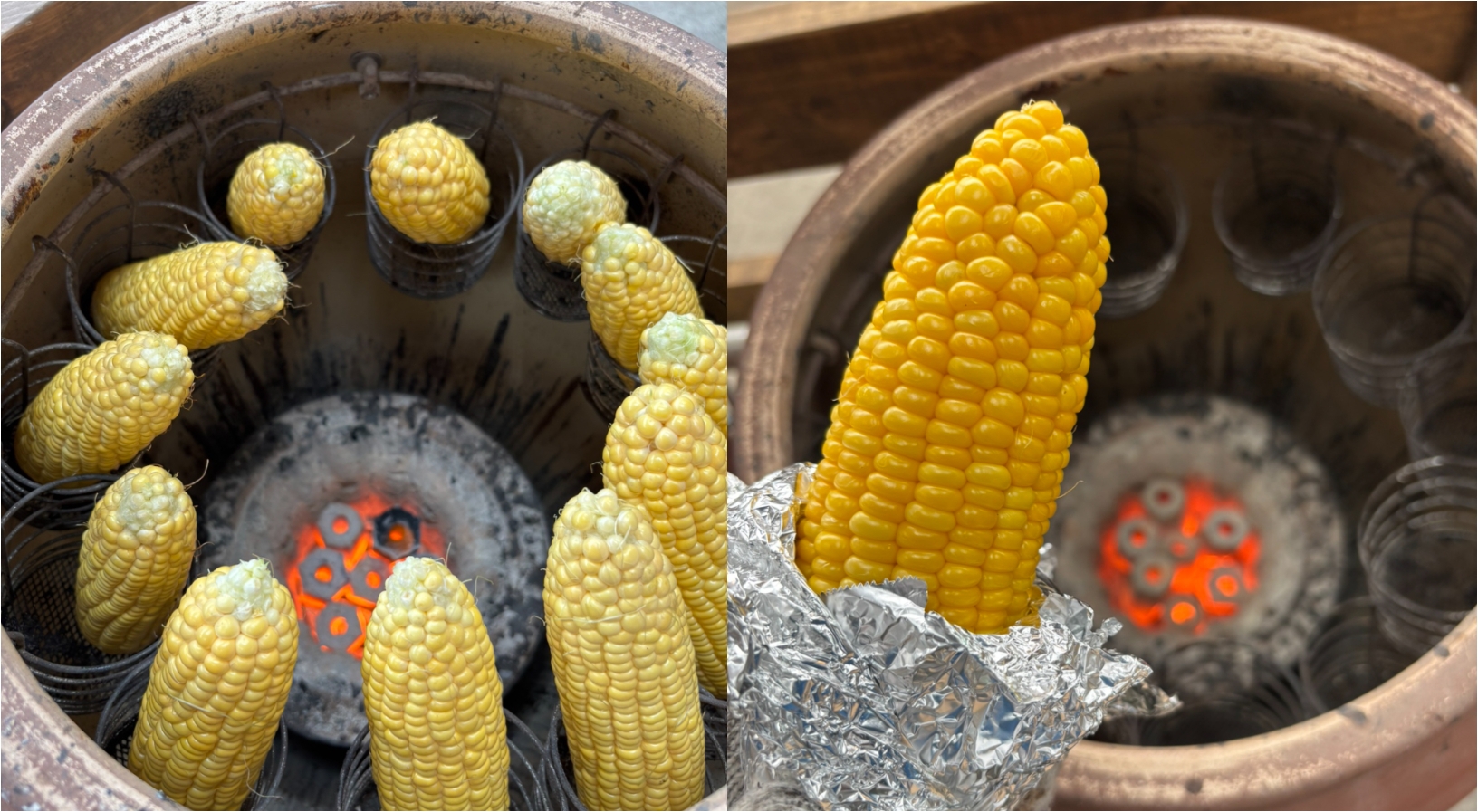 埼玉県産とうもろこしのつぼ焼き