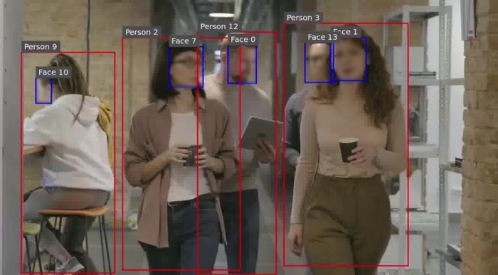 図1 オリジナルのフレームによる検出結果(※1)