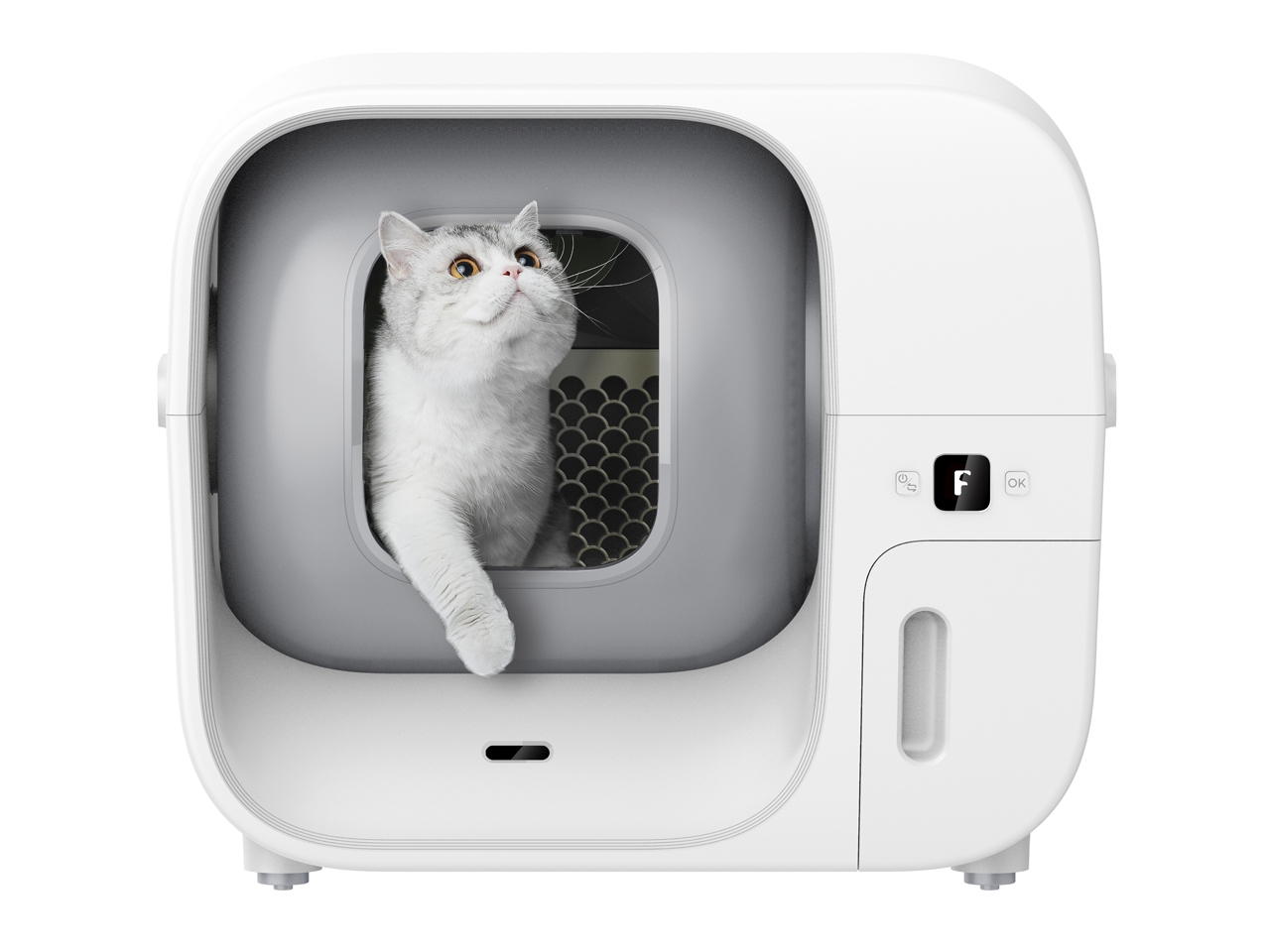 猫の体調管理と排泄物を自動処理できる「全自動スマート猫トイレ」 お