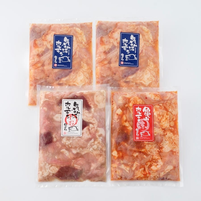 <亀山精肉店>気仙沼ホルモン3種セット(計2kg)