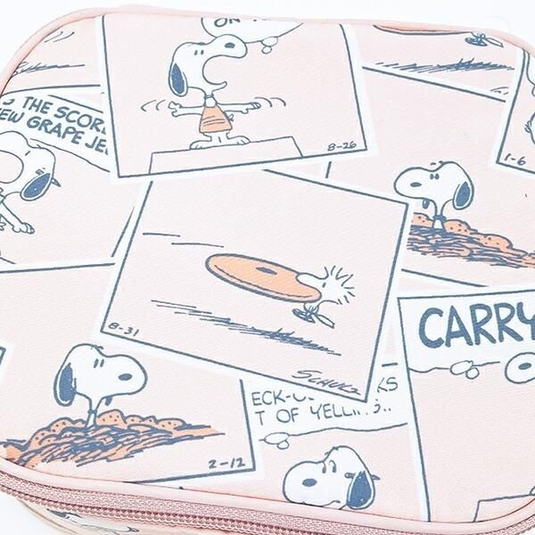 スヌーピーのたためるボックスポーチ