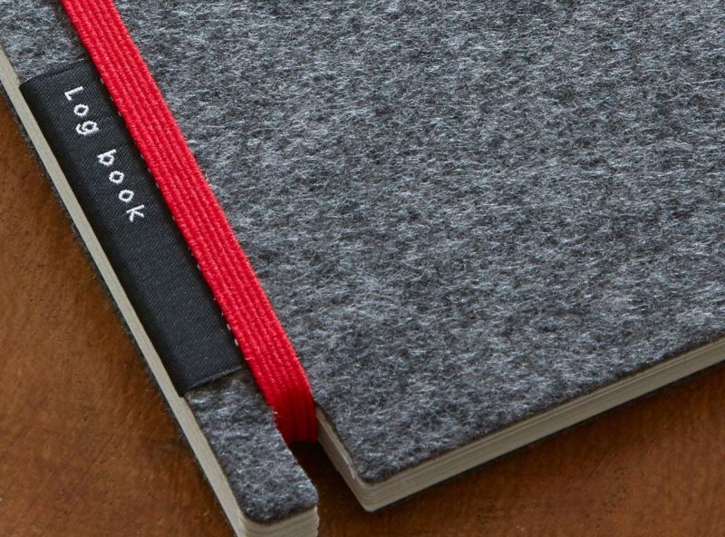 【リプラグ】名刺ファイル『Log book : Felt(ログブック フェルト)』