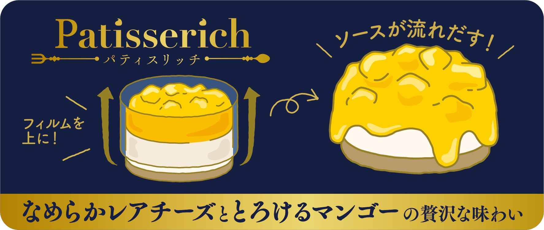 ごろごろマンゴーのレアチーズ  販促物画像
