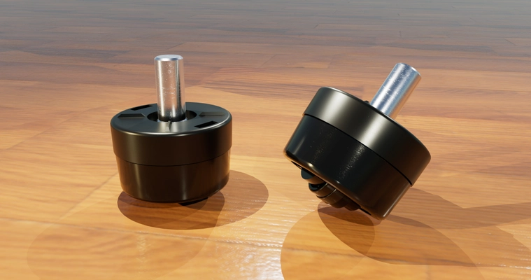 重たいイスもスムーズに移動できる 荷重ロック機能付きキャスターを内蔵した イス脚用パーツ「Light-It Feet」を2025年秋販売開始