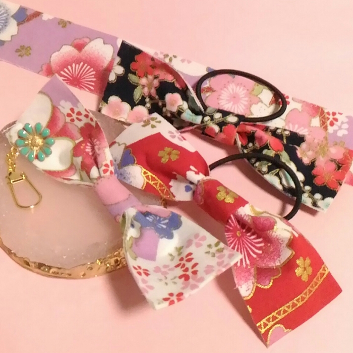和風リボンパーツ手作りキット 280円