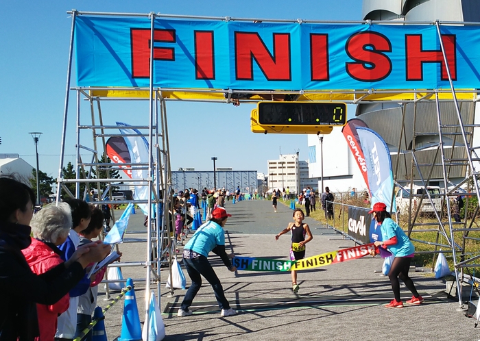 力強い走りでゴール!