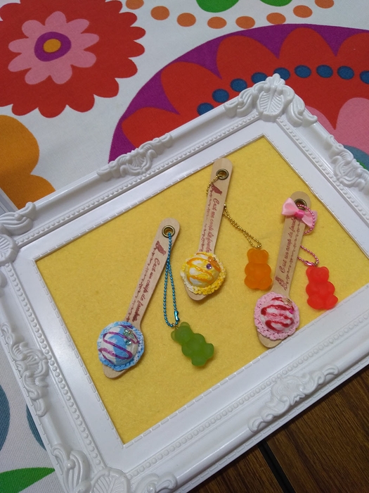 アイスクリームチャーム作り by フェイクスイーツ屋Hitomi