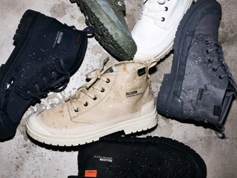 防水シューズの種類が豊富な「パラディウム」から 防水アイテムのセールを順次開始