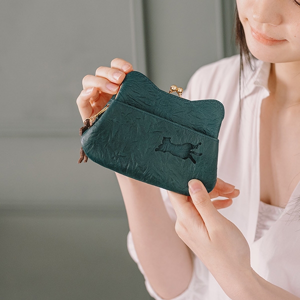 がま口ミニウォレット an002 ブルーグリーン 9,790円(税込)