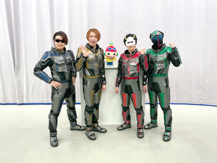 (左から)FB777、KIKKUN-MK-II、あろまほっと、eoheoh ©MSSP アソビの救世主