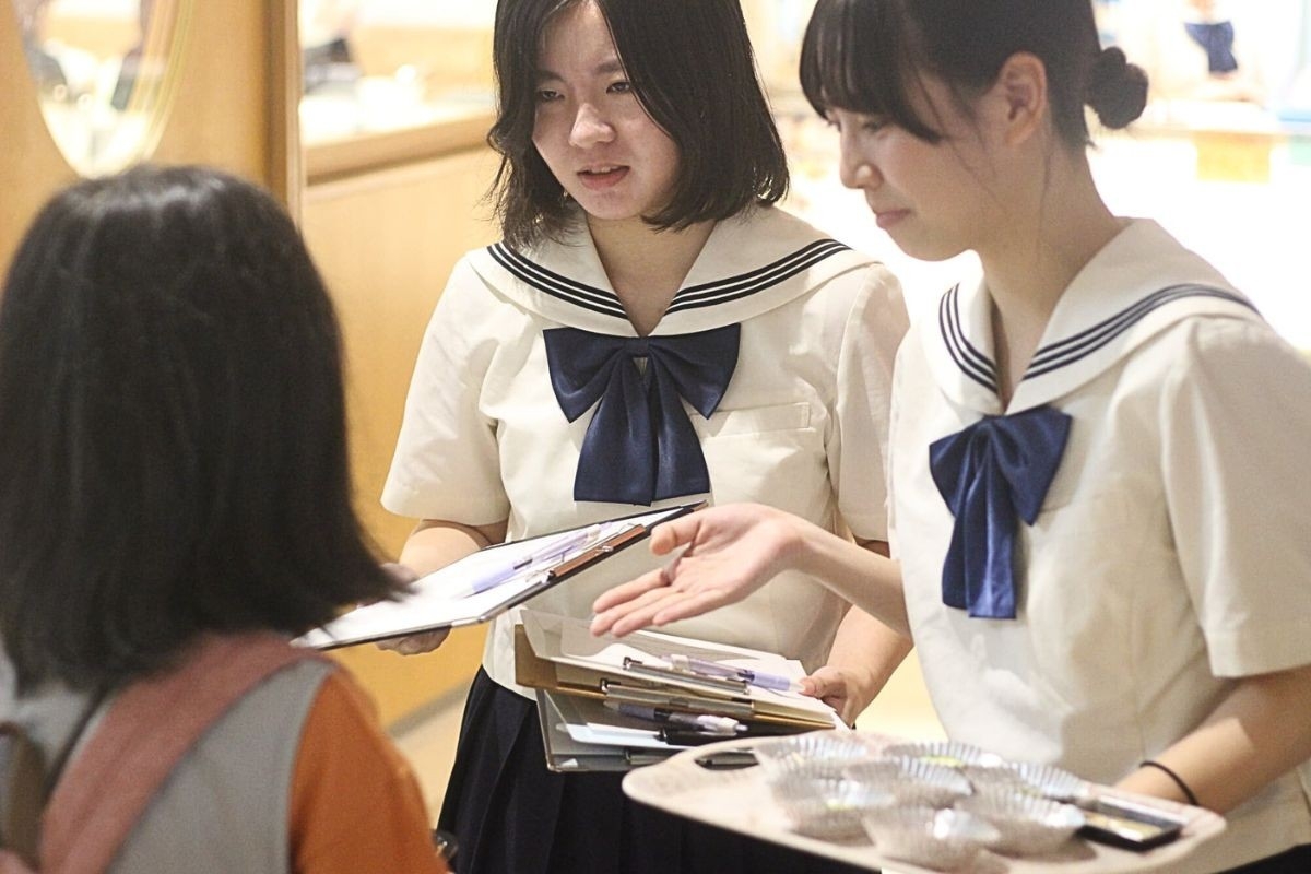 文化祭で試食・アンケート調査を行いました