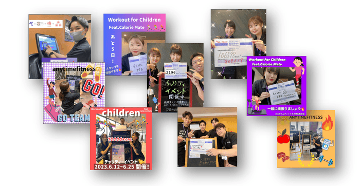 ▲実施期間中の店舗での様子(各店舗のInstagramより)