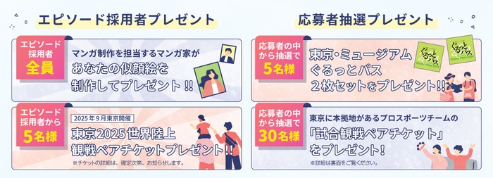 応募者・採用者特典