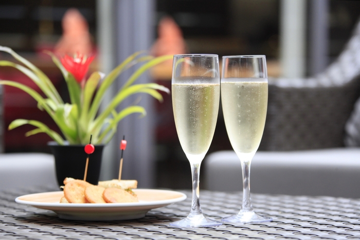 テラス席で寛ぎのひととき