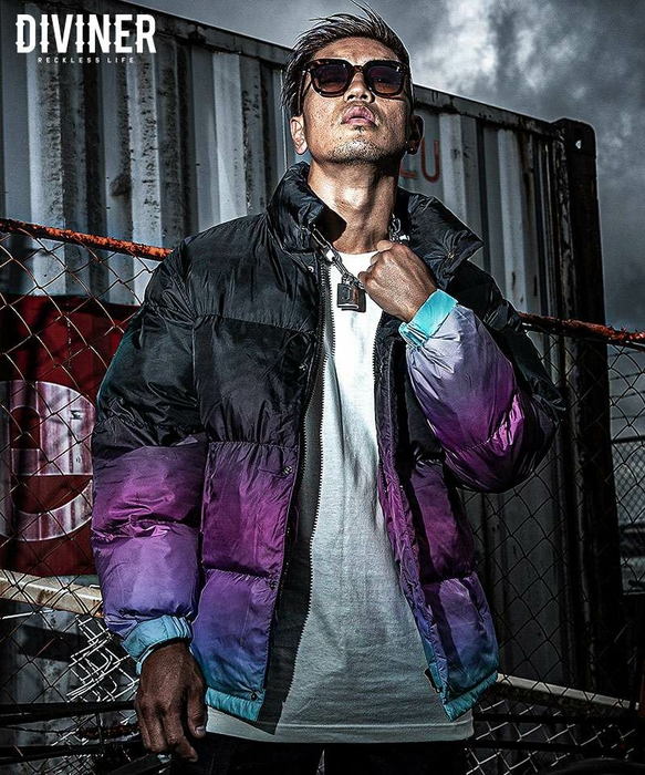 Gradation Padded Jacket(ブラック)