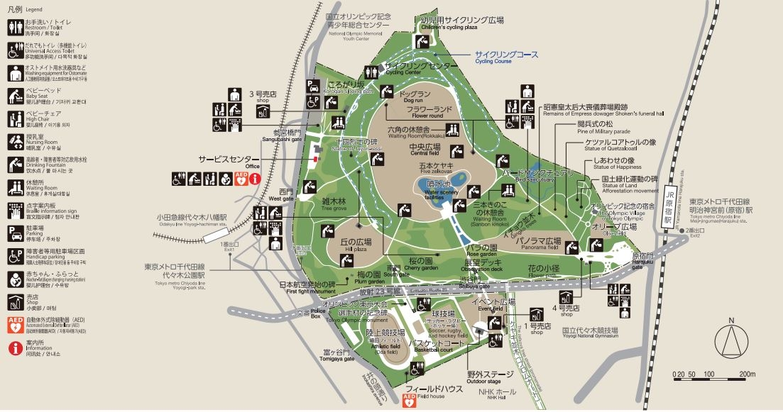 代々木公園 園内マップ