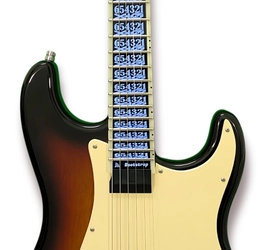 ギターの挫折を無くす液晶パネル指板ギター 「TabNavi Guitar」の一般販売を開始！