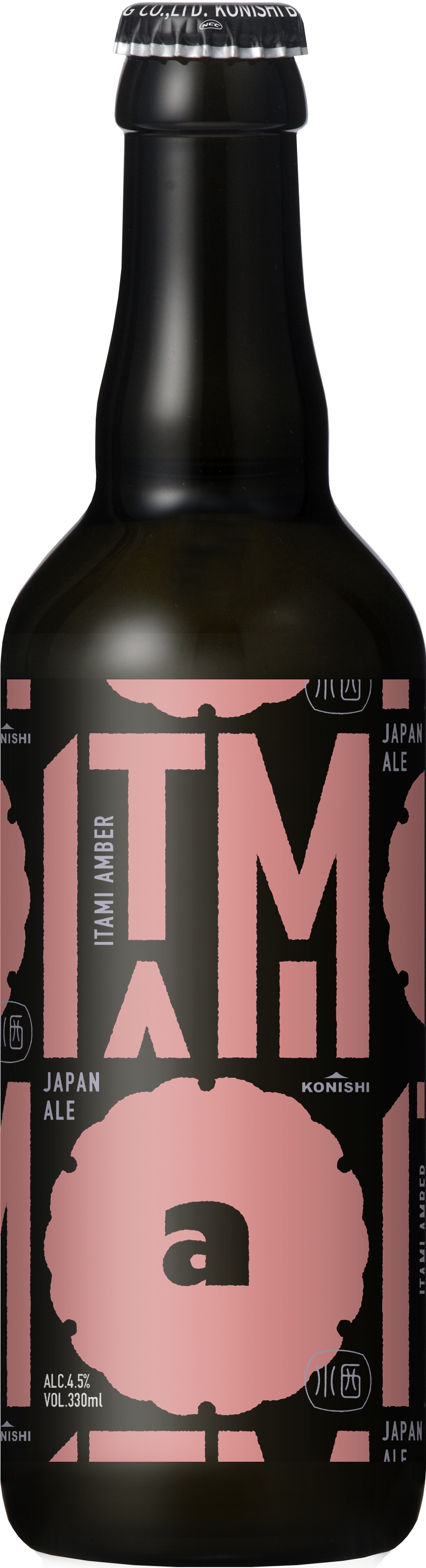 ITAMI BEER アンバー 330ML瓶詰