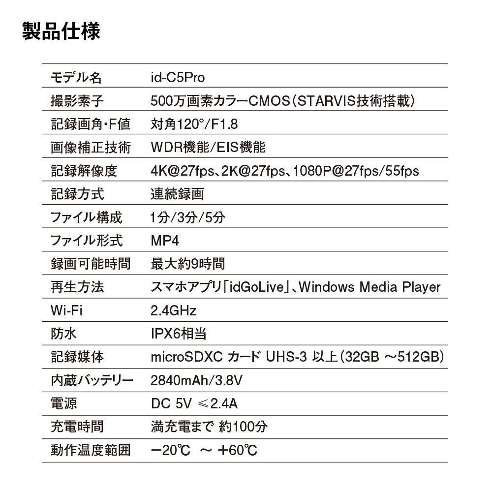 製品仕様