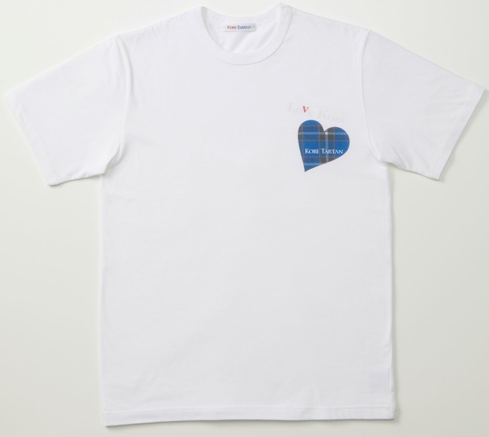 KOBE TARTAN 超消臭Tシャツ 神戸ハートプリント