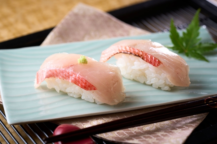 金目鯛の食べ比べ寿司