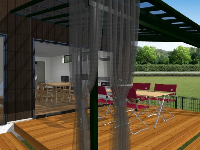 テラスではBBQも可能 ※イメージ