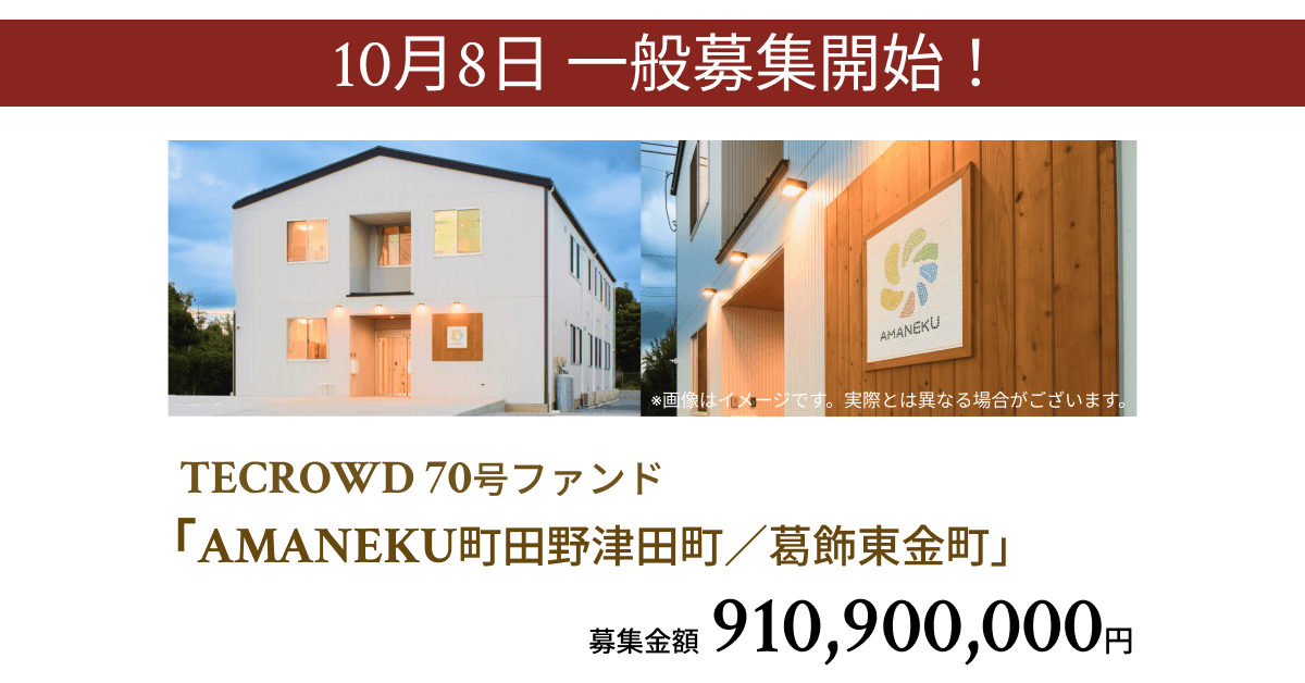 70号ファンド障がい者グループホーム「AMANEKU町田野津田町/葛飾東金町」