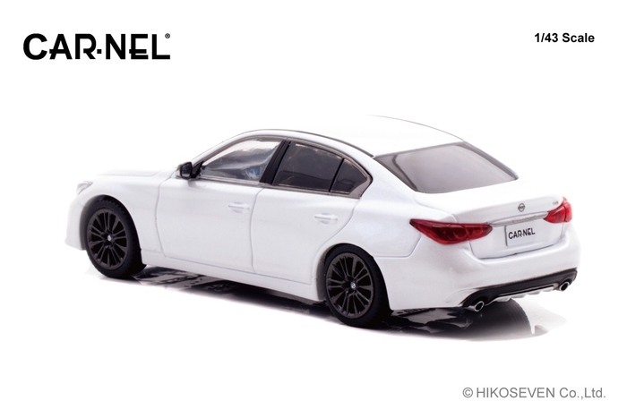 1/43 日産 スカイライン 400R (V37) 2022 Brilliant White Pearl:左後
