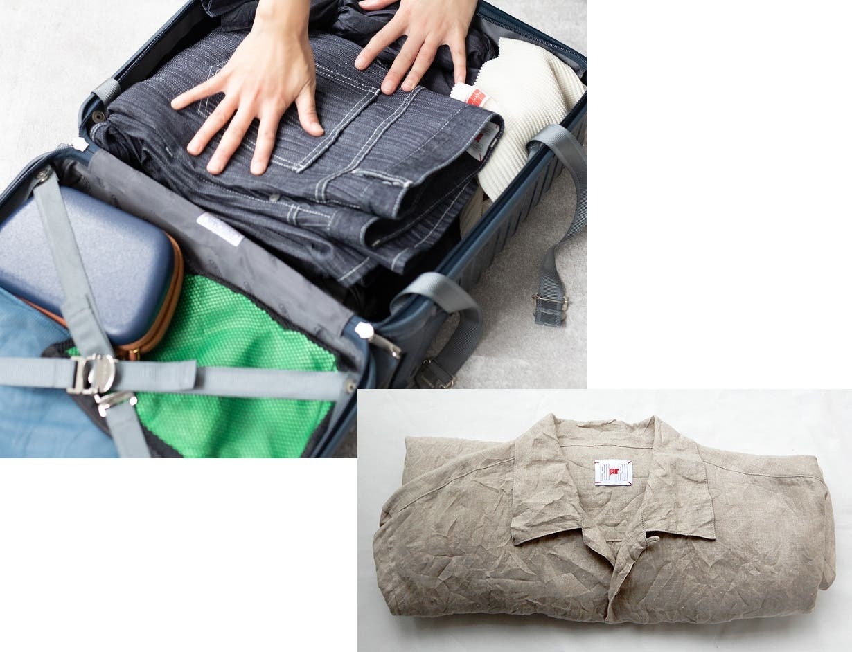 旅行のトランクに1枚!