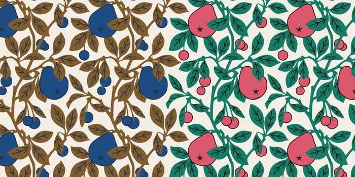 ペアーズ&チェリーズ柄