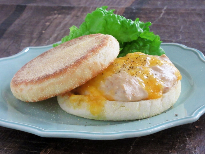 調理例:ツナメルトマフィン