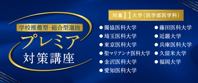 医系専門予備校「メディカルラボ」　 学科・面接・小論文をまとめて対策できる 「学校推薦型・総合型 プレミア対策講座」開講