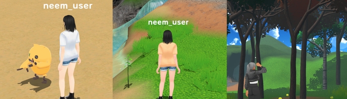 ムーフィーによってマップ内に草木などの「育成物」がどんどん成長していきます。気づいたらジャングルになってるかも!