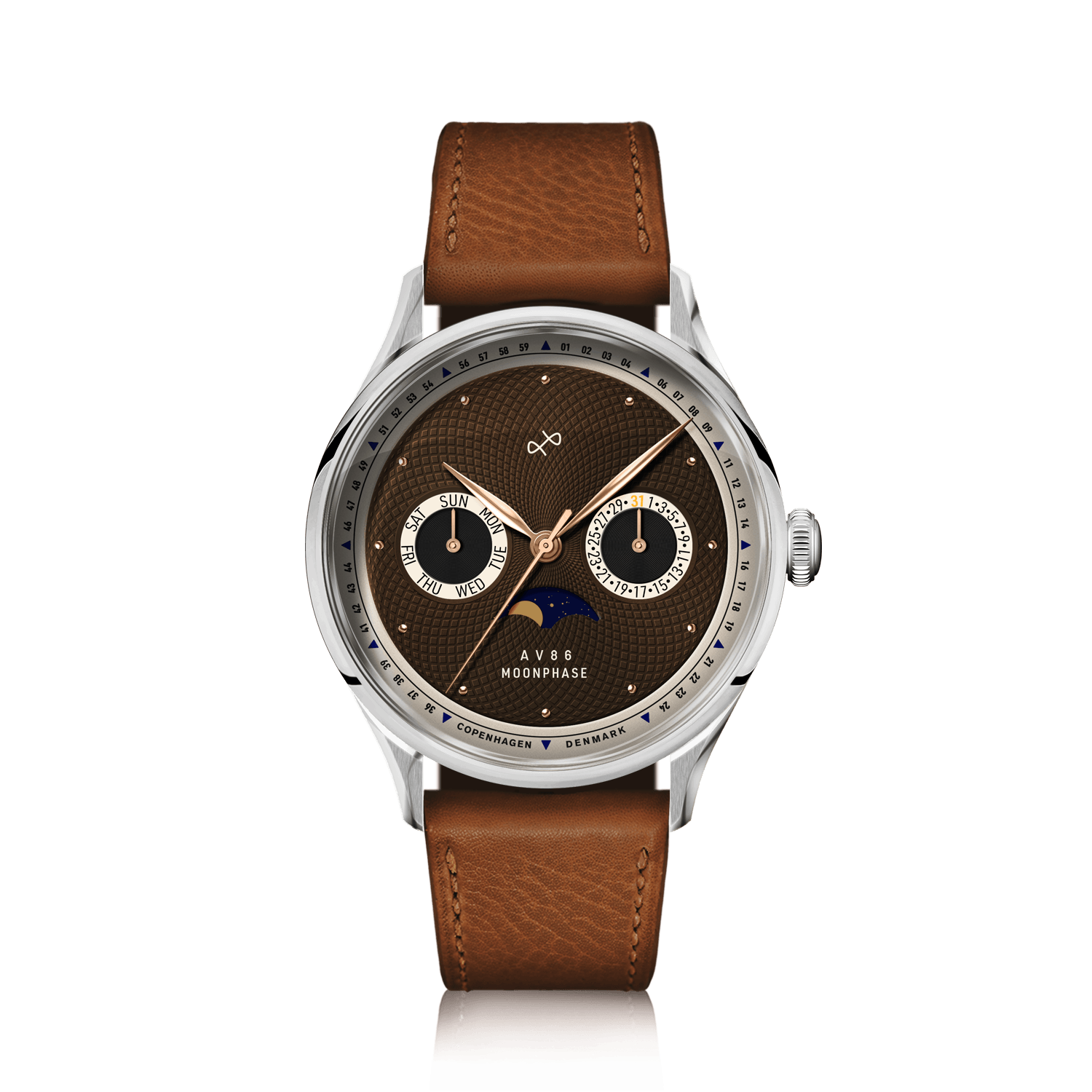 1968 Moonphase, Steel / Brown