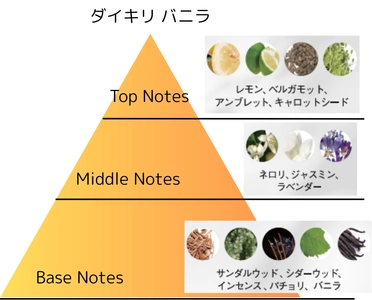 フランス・ロベルテ社とのコラボレーションで生まれた 新たな香りの境地 シナリーオードトワレ。 『Daiquiri vanilla・Daiquiri Iris』
