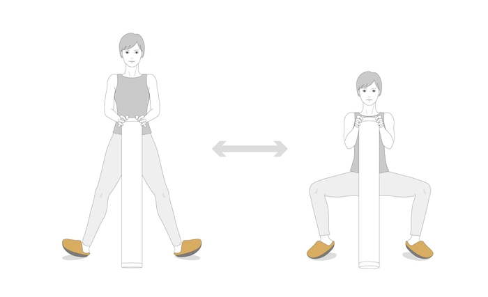 スクワットでヒップアップのトレーニングも