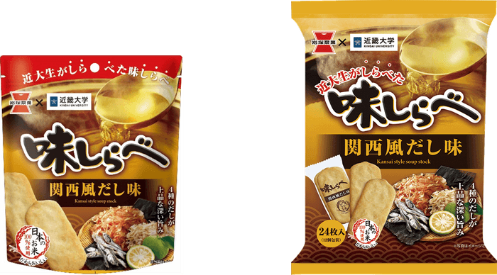 「味しらべ 関西風だし味」（31g）　「味しらべ 関西風だし味」（24枚）