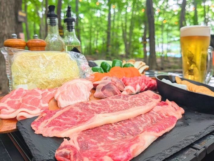 那須高原黒毛和牛ステーキの炭火バーベキュー　6&#44;800円(税込)／1名